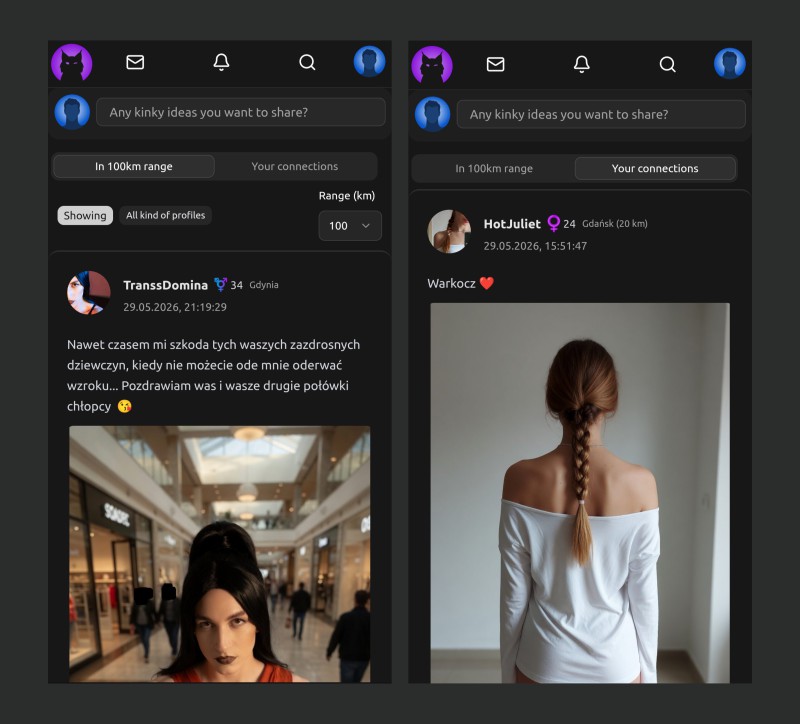 Comparison of regional and private Feed on Wink3r